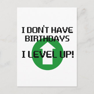 Carte Postale Je n'ai pas d'anniversaire...