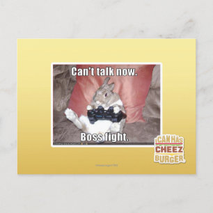 Carte Postale Je ne peux pas parler maintenant, le patron se bat