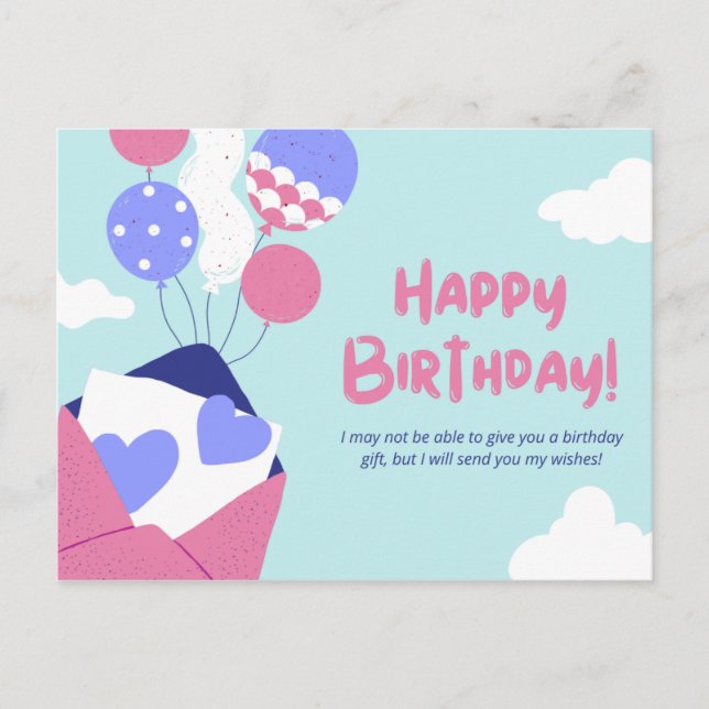 Carte Postale Je ne pourrai peut-être pas vous donner un cadeau  (Devant)