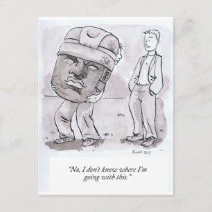 Carte Postale Je ne sais pas où je vais avec ça