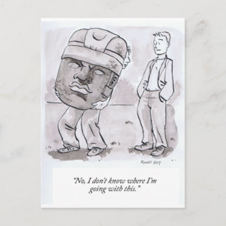 Carte Postale Je ne sais pas où je vais avec ça