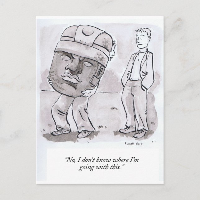 Carte Postale Je ne sais pas où je vais avec ça (Devant)