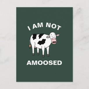 Carte Postale Je Ne Suis Pas Amusé Amusant Agriculture Animale P
