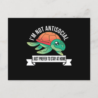 Carte Postale Je ne suis pas antisocial je préfère simplement re