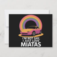 Je ne suis pas gay, j'aime juste les Miatas LGBT A
