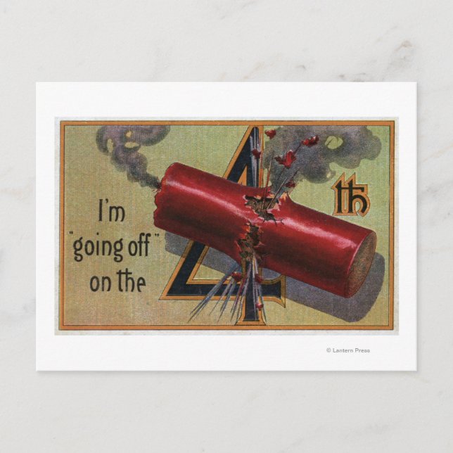 Carte Postale Je pars sur le quatrième # 2 (Devant)