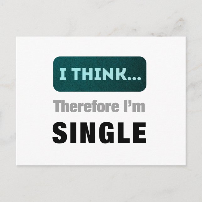 Carte Postale Je pense (Devant)