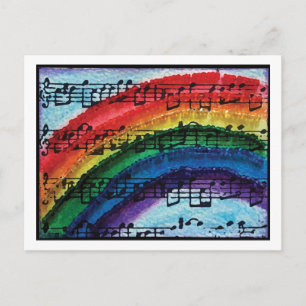 Carte Postale Je Peux Chanter Un Arc En Ciel