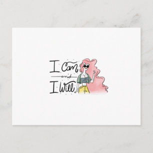 Carte Postale Je peux et je veux