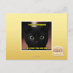 Carte Postale Je peux être schizophrène