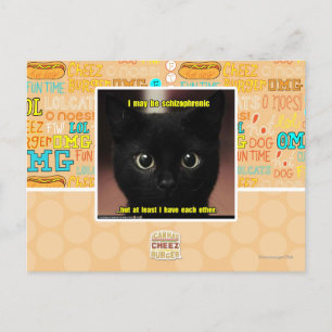 Carte Postale Je peux être schizophrène