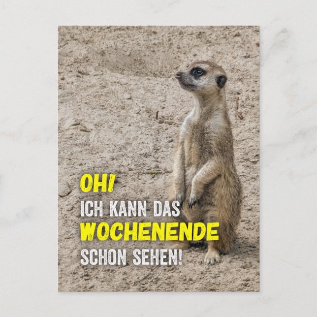 Carte Postale Je peux voir ce week-end (Devant)