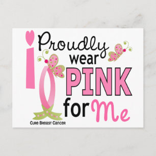 Carte Postale Je Porte Du Rose Pour Moi 27 Cancer Du Sein