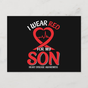 Carte Postale Je Porte Du Rouge Pour Mon Fils Sensibilisation Au