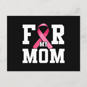 Carte Postale Je Porte Le Rose Pour Ma Mère Pink Ribbon Cancer D