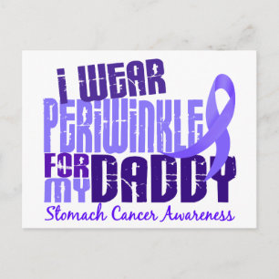 Carte Postale Je Porte Périwinkle Papa 6.4 Cancer de l'estomac