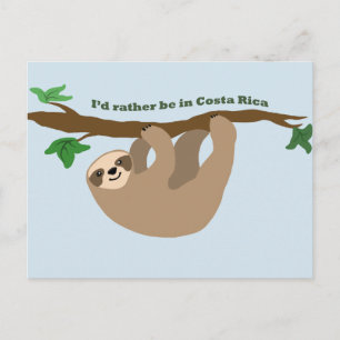Carte Postale Je préférerais être au Costa Rica