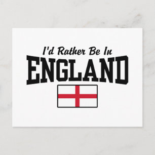 Carte Postale Je préférerais être en Angleterre