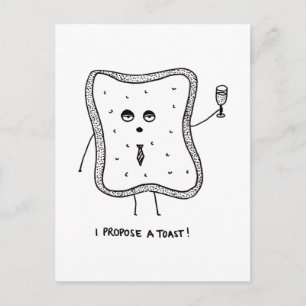 Carte Postale Je propose un toast