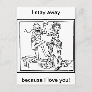 Carte Postale Je Reste Loin Parce Que Je T'Aime