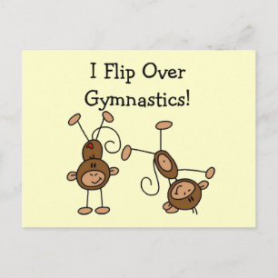 Carte Postale Je retourne sur les t-shirts et cadeaux de gymnast