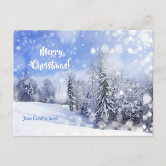 Carte Postale Je rêve d'un Noël blanc