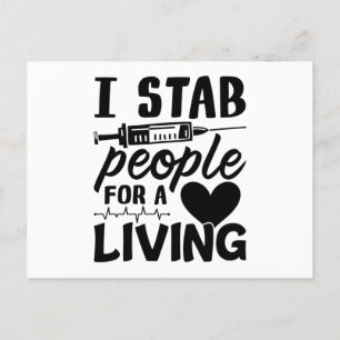 Carte Postale Je Stab Personnes Pour Une Dialyse Vivante Infirmi