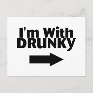 Carte Postale Je Suis Avec Drunky