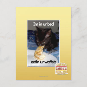 Carte Postale Je suis dans votre lit