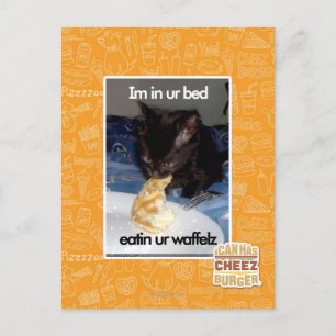 Carte Postale Je suis dans votre lit