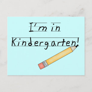 Carte Postale Je suis en Chemises et Cadeaux de maternelle