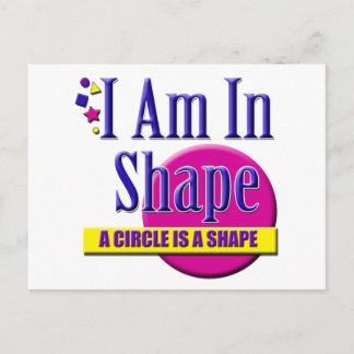 Carte Postale Je suis en forme "Fitness" Slogan
