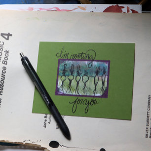 Carte Postale Je suis en train de vous ramasser les légumes raci