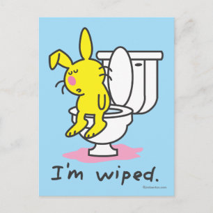 Carte Postale Je suis essuyé
