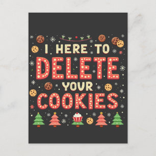 Carte Postale Je suis ici pour supprimer votre pull de Noël moch