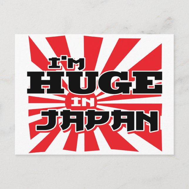 Carte Postale Je suis immense au Japon (Devant)