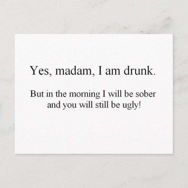 Carte Postale Je suis ivre mais... (St.K) (Devant)