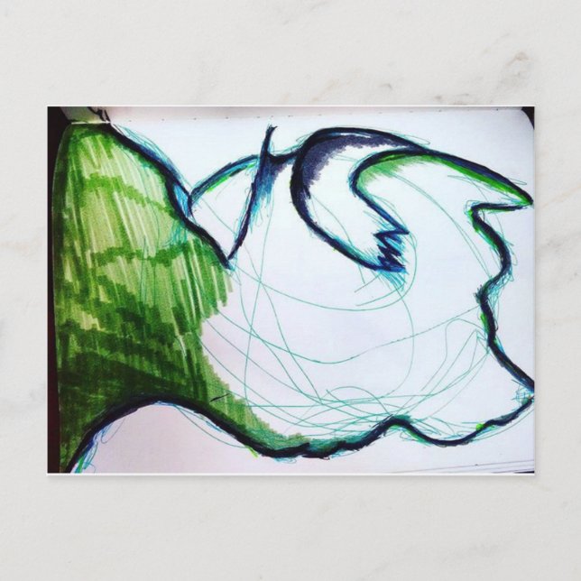 Carte Postale Je suis la chose plus étrange (Devant)