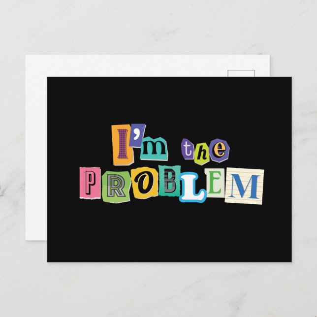 Carte Postale Je suis la collection de problèmes (Devant / Derrière)