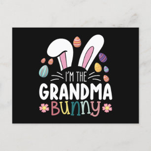 Carte Postale Je suis La Famille de Pâques Bunny Bunny de grand-
