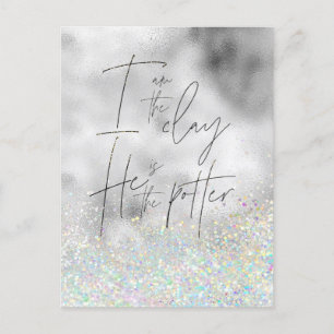 Carte Postale Je suis l'argile; Il est le Potter Christian