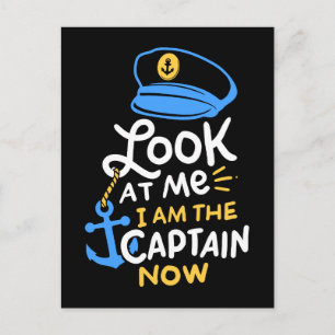 Carte Postale Je Suis Le Capitaine Maintenant Bateau Capitaine C
