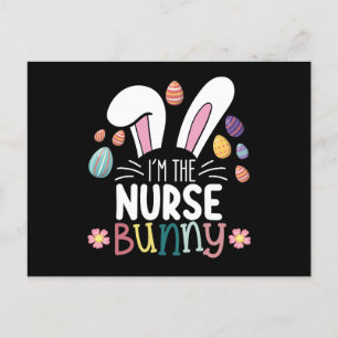 Carte Postale Je suis l'infirmière Bunny à la recherche de Pâque