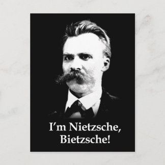 Carte Postale Je suis Nietzsche, Bietzsche !