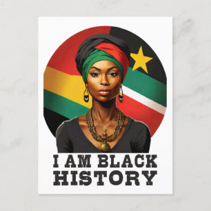 Carte Postale Je suis Noir Histoire