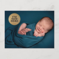 Je suis nouveau ici Modern Gold phoque personnalis