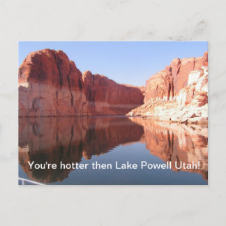 Carte Postale Je suis plus chaud que le lac Powell Utah