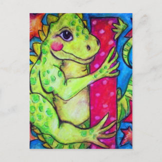 Carte Postale Je suis pour Iguana