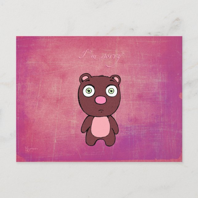 Carte Postale Je suis tellement désolé (carte postale) (Devant)