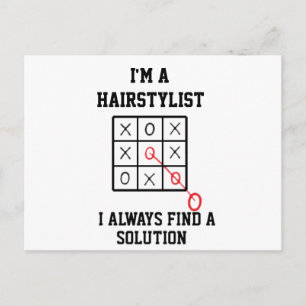 Carte Postale Je suis un coiffeur, je trouve toujours une soluti